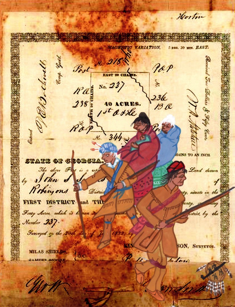 The treaty of 1835 established terms under which the entire Cherokee Nation ceded its territory in the southeast and agreed to move west to the Indian Territory. Although the treaty was not approved by the Cherokee National Council nor signed by Principal Chief John Ross, it was amended and ratified by the U.S. Senate in March 1836, and became the legal basis for the forcible removal known as the Trail of Tears. 